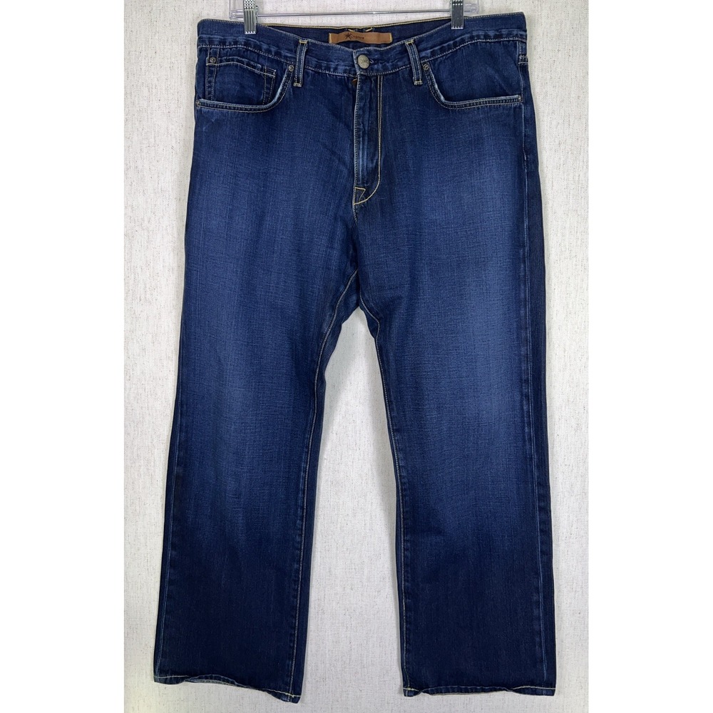 Agave Gringo Men's Denim Jeans 38x28 Dark‎ Blue Relaxed Straight USA ✅